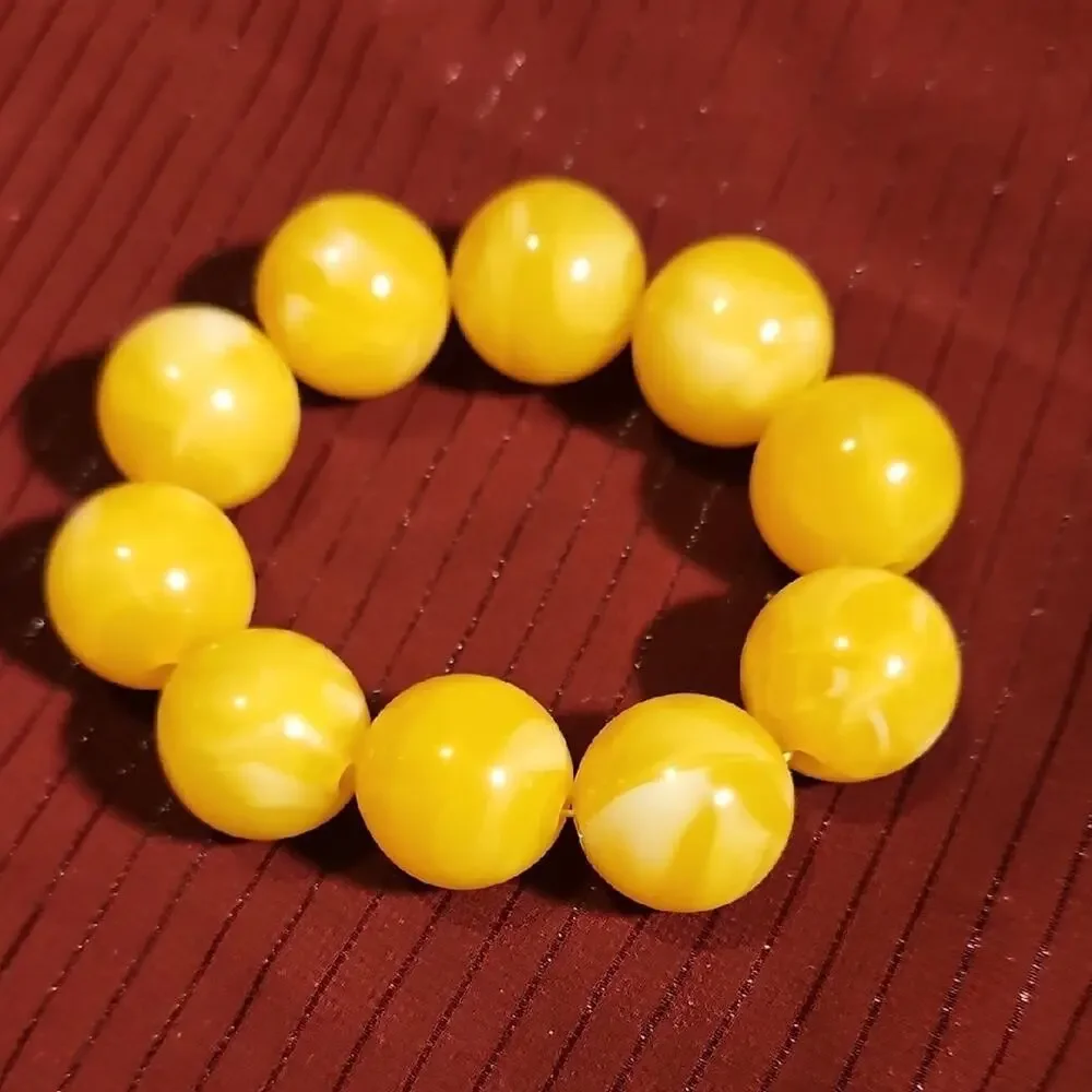 6 Assorted Handmade Vibrant Large Beaded Bracelets